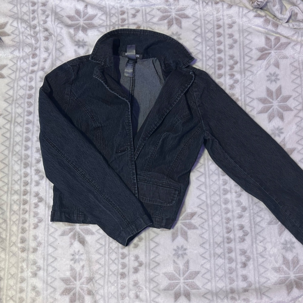 Bisou Bisou Elegant Dark Gray Jacket